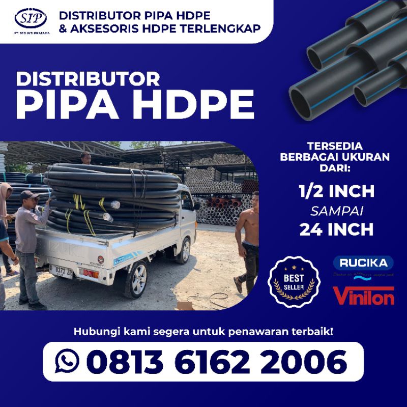 Pipa Hdpe 1" Inch (32 mm) SDR 11 PN 16 - Jual Rucika BLack