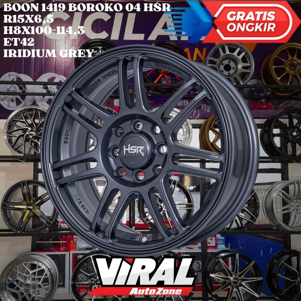 Velg Mobil BRIO , AGYA , YARIS , MARCH , HSR BOON RING 15 R15 MURAH