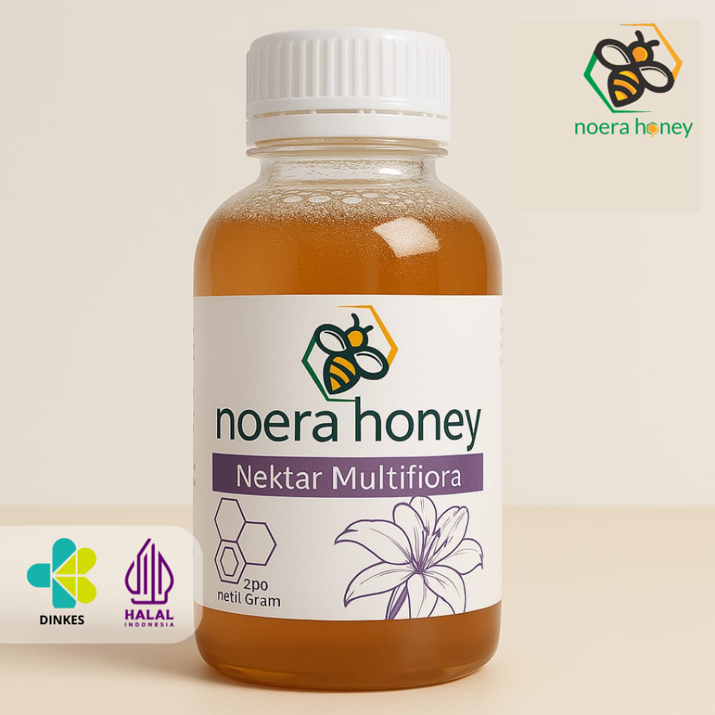

Noera Honey - Madu Asli Murni 200gr Nektar Multiflora Java 100% Alami Pure Natural Raw Honey