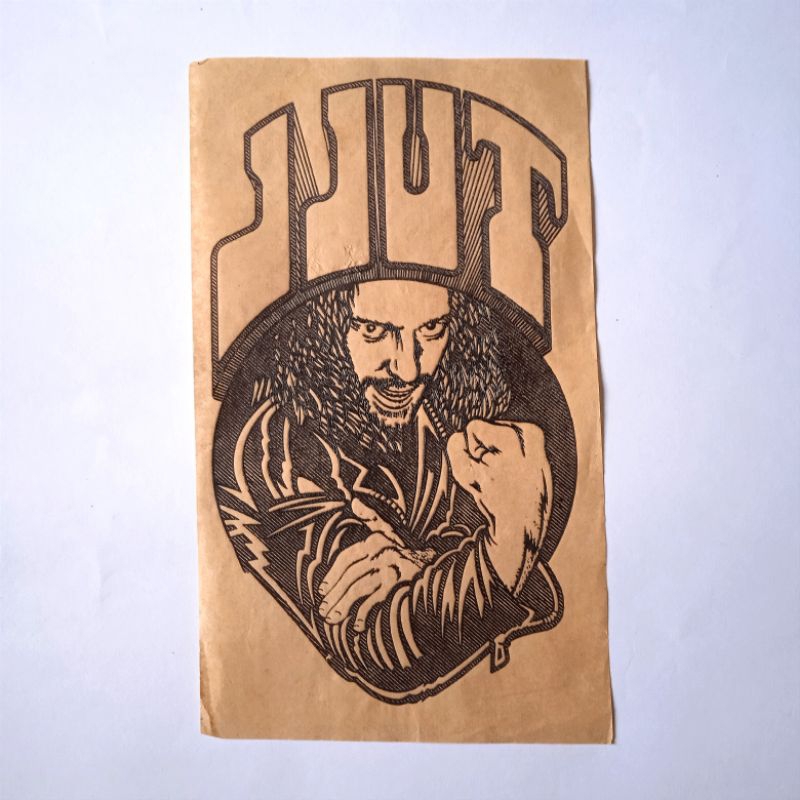 

Vintage Stiker Sablon Setrika Lama TULL 1980's Display Only
