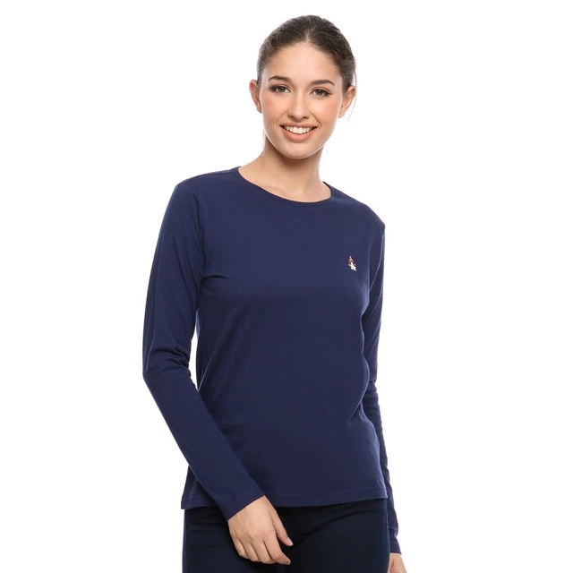 PSPGN.CO | hush puppies clubby kaos wanita katun lengan panjang minimalis kasual original store