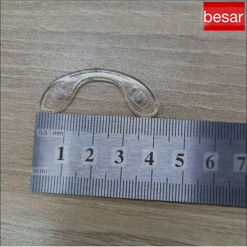 Nosepad silikon kacamata Sambung
