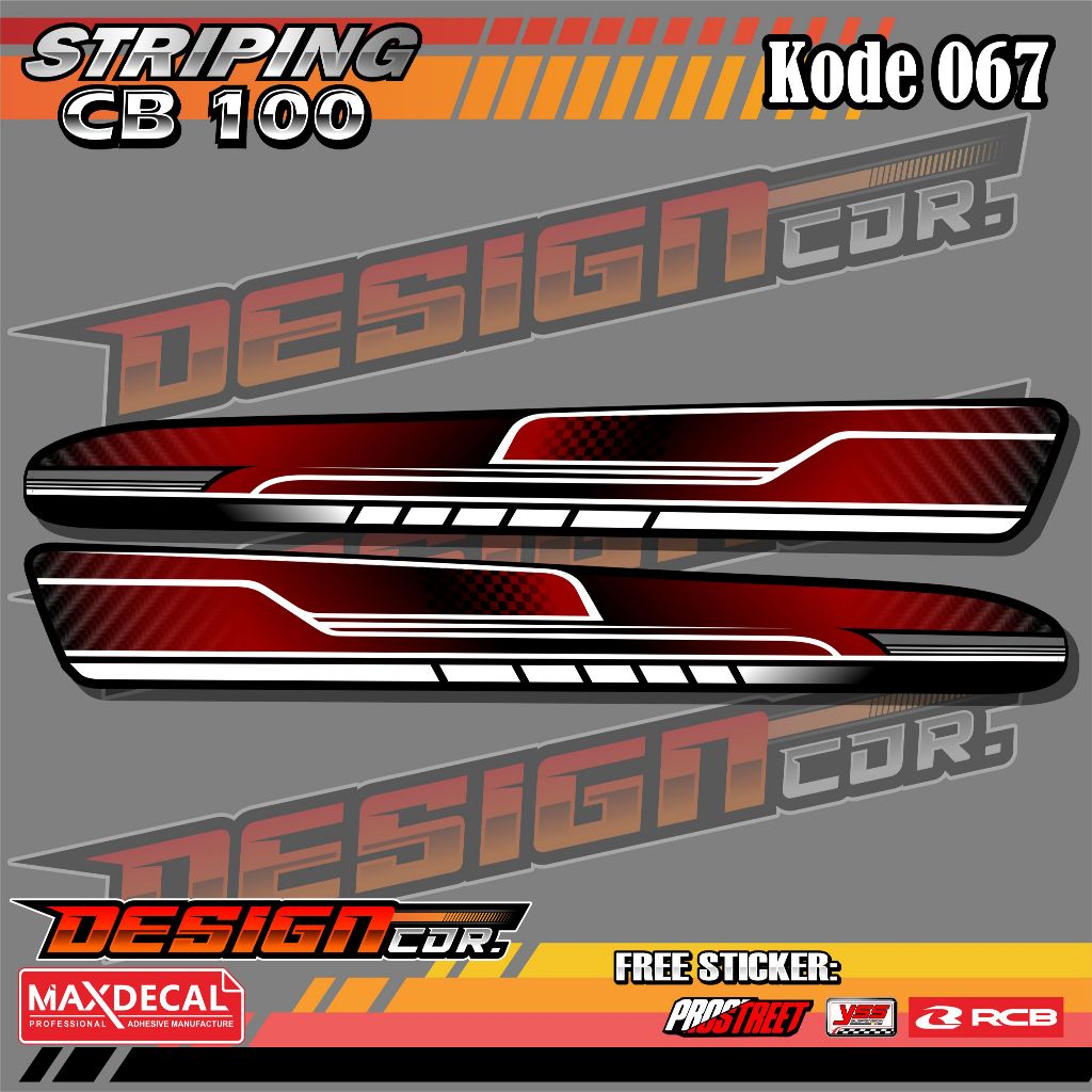 Striping CB 100 Simpel racing