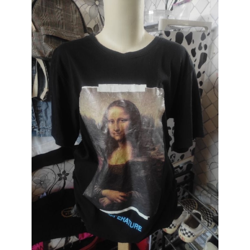 kaos off white second, bekas/thrift