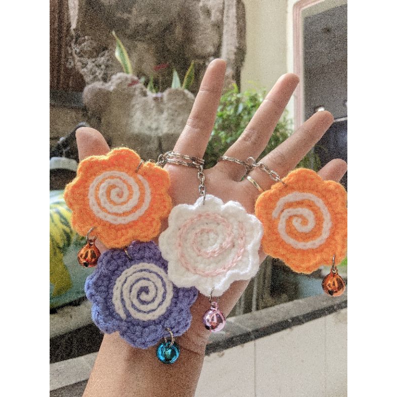 Naruto keychain/ Gantungan Kunci rajut