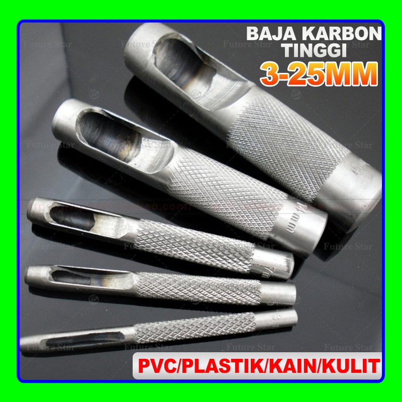 

Alat Pelubang Pembolong Ketok Kulit Sabuk Leather Hollow Punch 3mm -25mm Untuk Kulit Kardus Plat Besi Paku Plong Lubang DIY Hole Punch Untuk Kerajinan Ban Pinggang 3/4/5/6/7/8MM 9MM 10MM 11MM 12MM 13MM 14/15/16/17MM 18MM 19MM 20MM