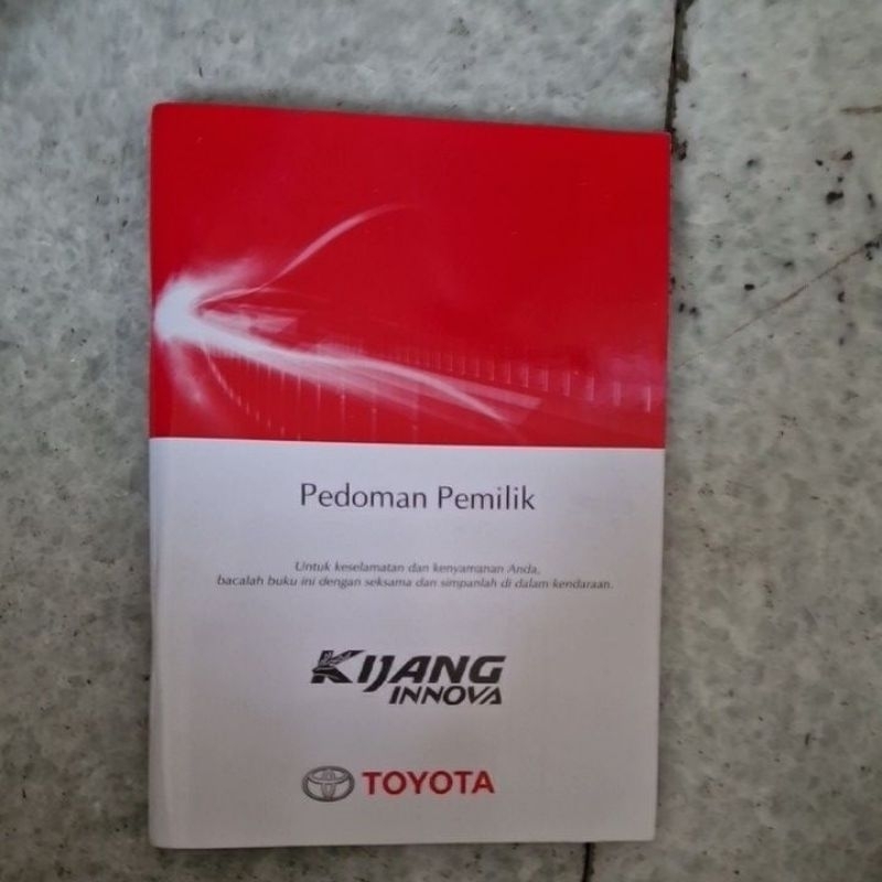 BUKU MANUAL PEDOMAN PEMILIK MOBIL TOYOTA INNOVA REBORN VENTURER + CD Asli.