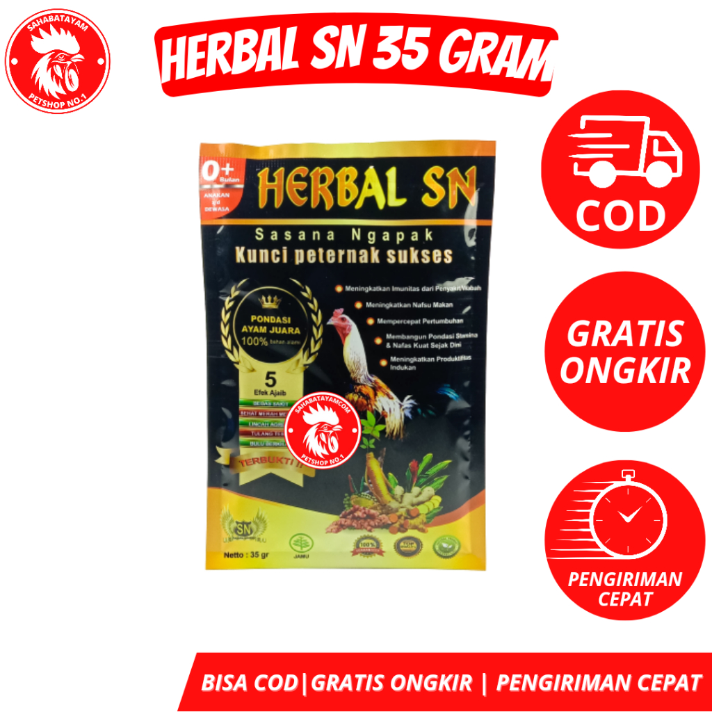 Herbal SN 35 GR Jamu Ayam Bangkok Penambah Nafsu Makan