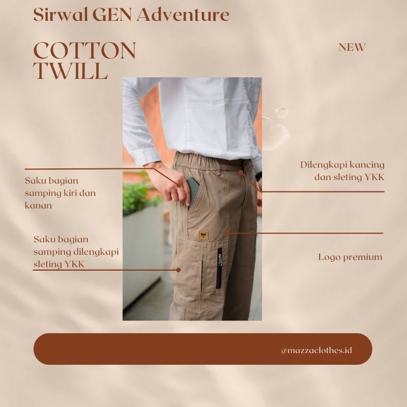 COD Sirwal Cargo Sirwal Gen Adventure Original Mazza buat antum makin keren Sirwal dewasa celana Sir