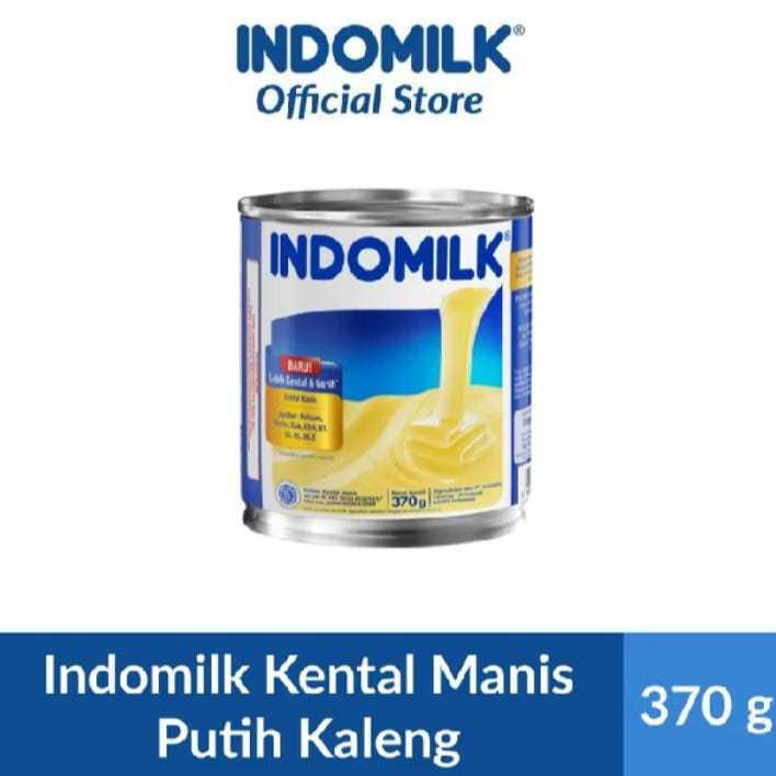 

Susu Kental Manis / SKM / Susu Kaleng Indomilk Putih - Coklat 370gr Kaleng