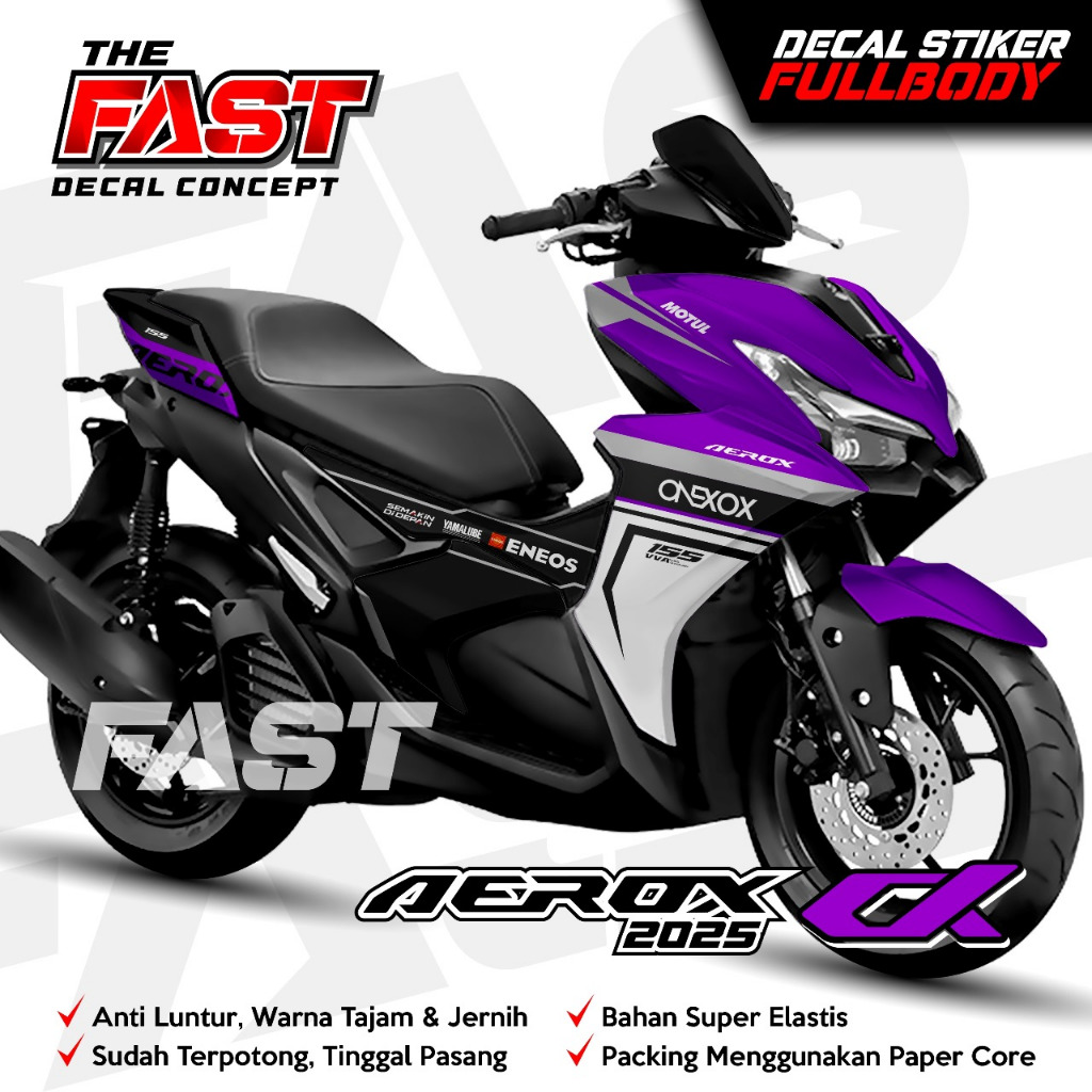 BISA DOD Decal AEROX new 2025 Stiker Decal Motor AEROX terbaru 2025 Striping AEROX New 2025 Stiker D