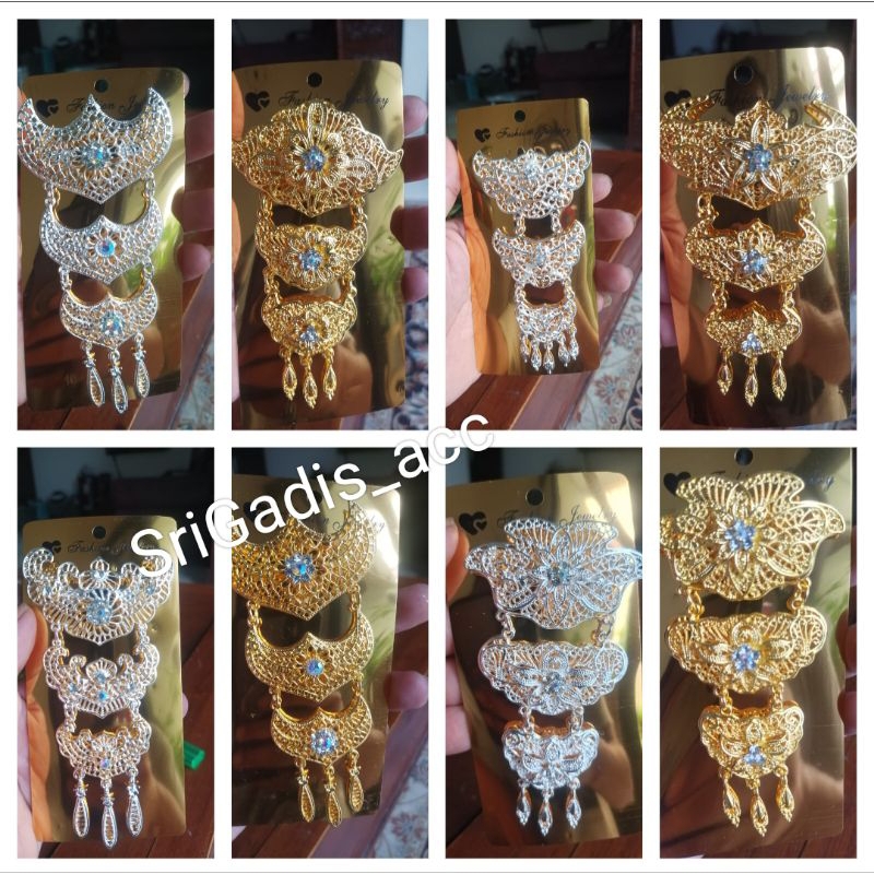 Bros susun Wisuda Kebaya Pengantin Bros anak Bros Gold Silver premium