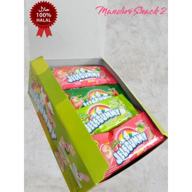 

JELLEGUMMY Kio-Kio isi Extra 24 Pcs + 1 Free 600 gram Mix 3 Varian rasa buah segar