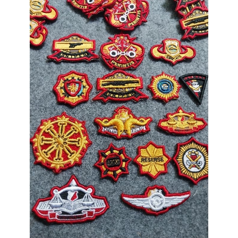 ATRIBUT POLISI BREVET POLRI WING POLRI SNIPER SAR SELAM POLRI PERINTIS PENYIDIK BORDIR TIMBUL