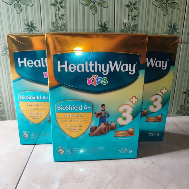 

Healthyway 3+ Susu Bubuk Bio Shield A+Madu 725G