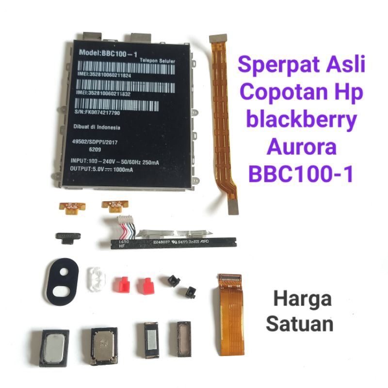 Sperpat sparepart Blackberry Aurora bbc100-1 Original Copotan  Buzer Loudspeaker  Flexi UI board  ka