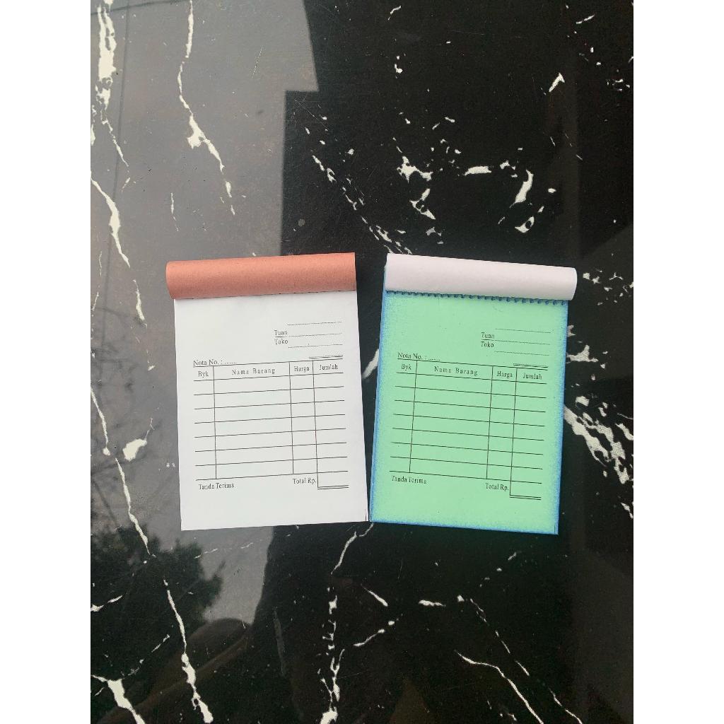 

Nota Kontan Mini 2 Ply, Nota NCR Langsung Tembus, Ukuran 1/8 Folio