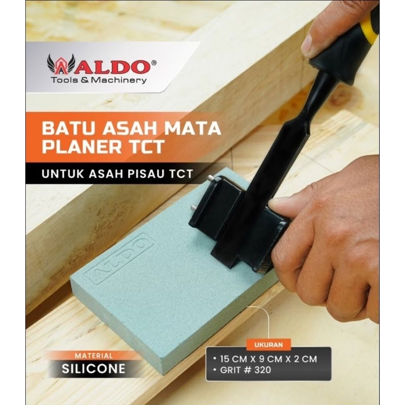 Aldo Batu Asah Mata Skap Mata Planer Hijau TCT / Batu Gosok HSS Sharpening Stone