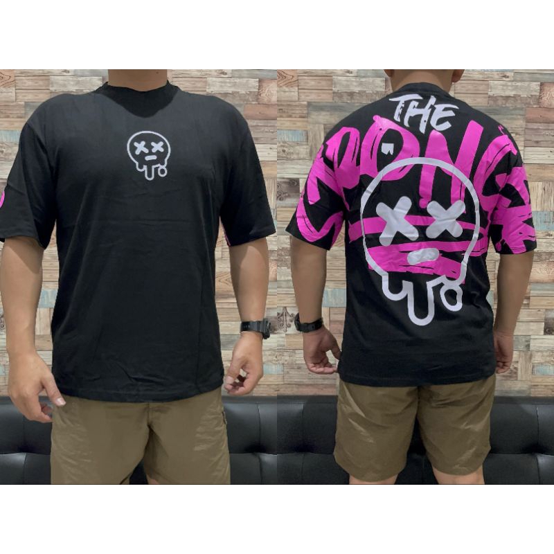 KAOS DISTRO 3XL BIGSIZE PRIA / KAOS OVERSIZE UNISEX MOTIF TULISAN DI BELAKANG COTTON 30s SABLON PREM