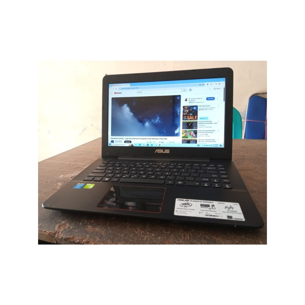Laptop Asus A455L X455L Ram 10GB Hardisk 500GB