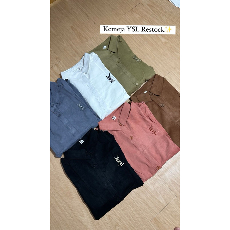 Atasan Kemeja Polos YSL