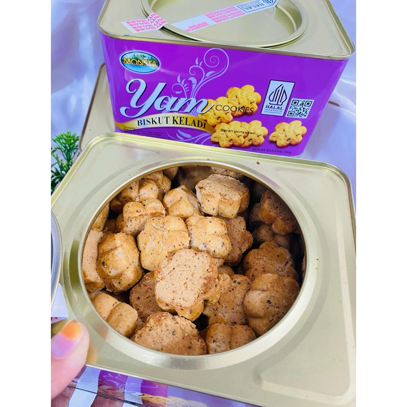 

Yam cookies Monsta | Roti keladi Monsta kaleng