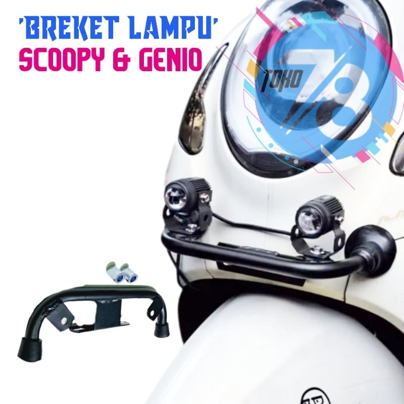 Breket Dudukan Lampu tembak Honda SCOOPY & GENIO
