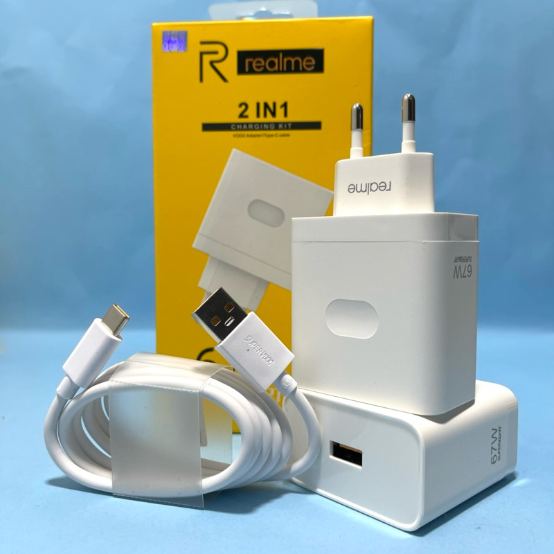 CHARGER REALME TYPE C SUPERDART 67WATT SUPER FAST CHARGING TYPE C 67WATT 100% ORIGINAL