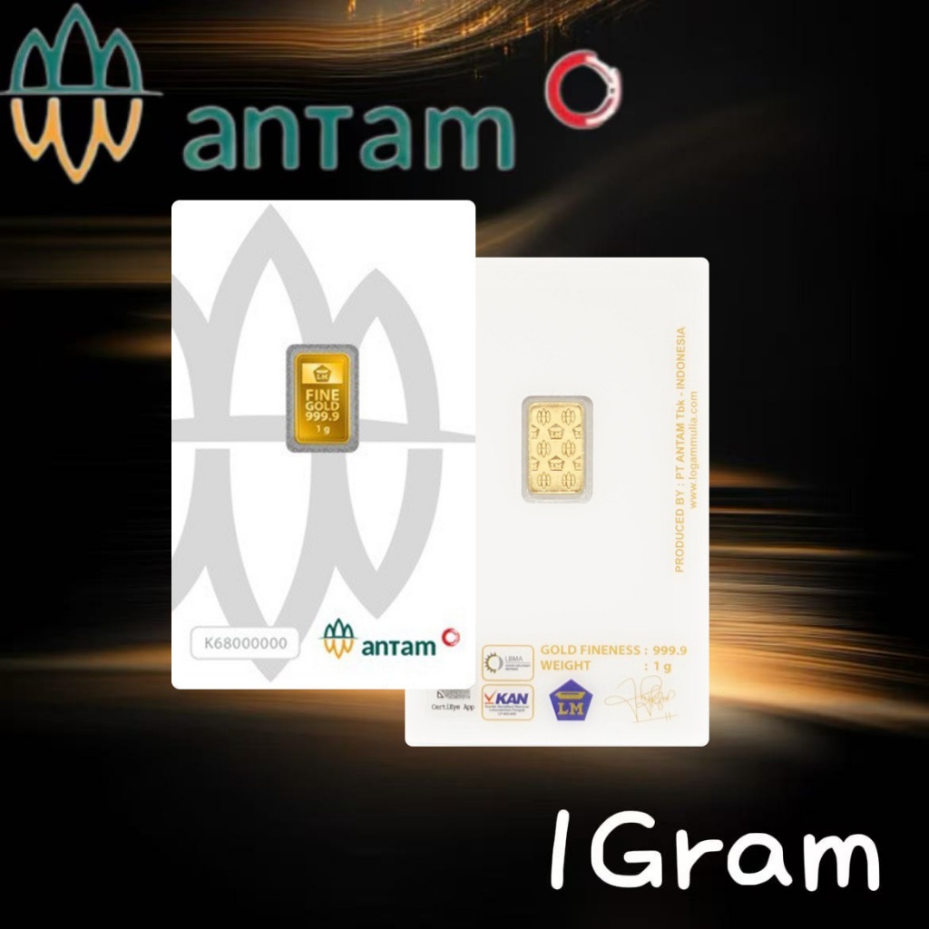 Murah Antam 1 Gram Ready Stok Emas Redmark LM Asli Sertifikat2025