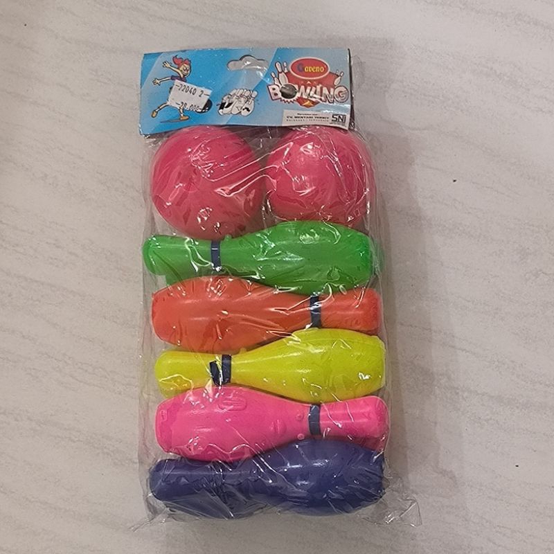 mainan anak bowling / mainan keluarga / bowling.