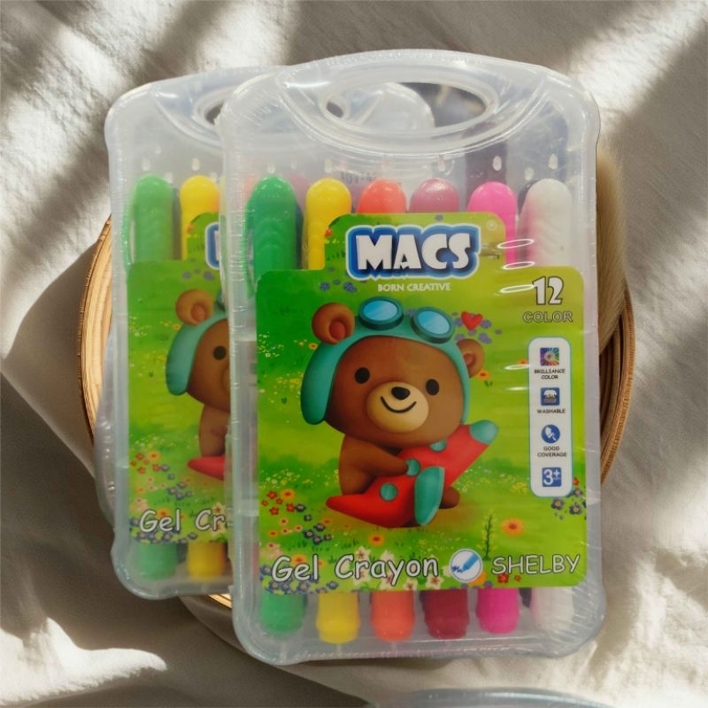 

Gel Crayon Macs 12 Warna Face painting