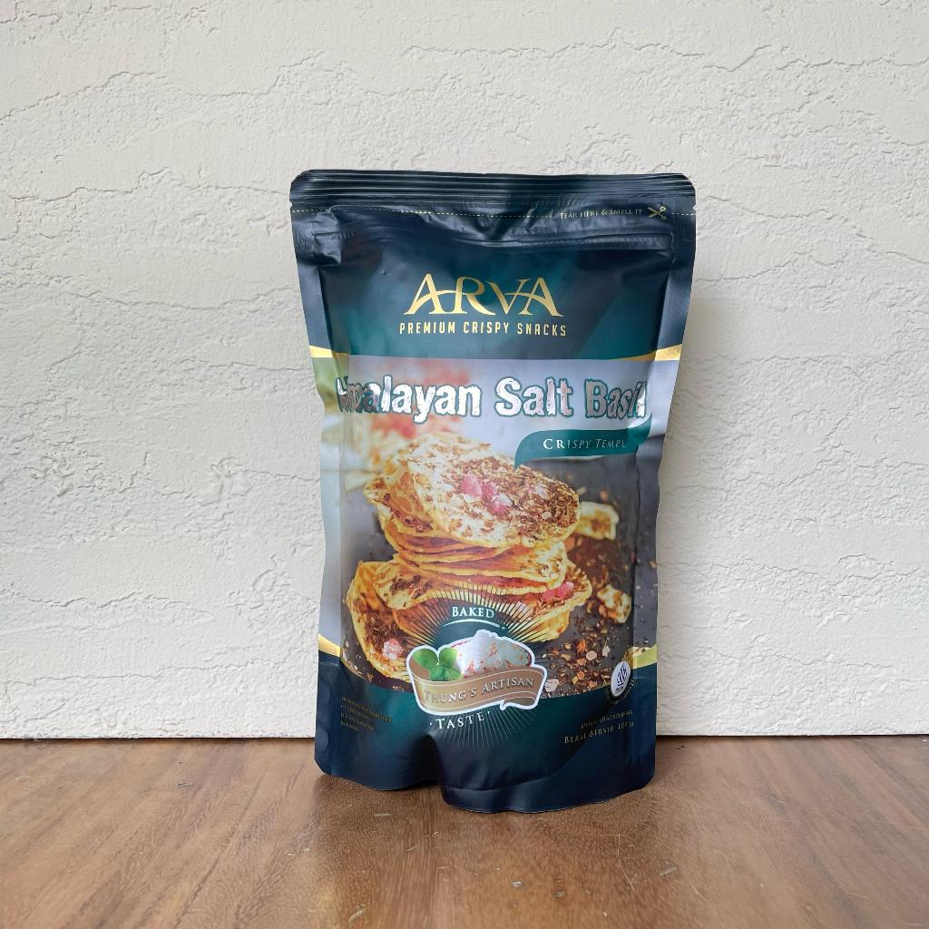 

ARVA Keripik Tempe Premium Himalayan Salt Basil Non GMO/Non MSG 100g