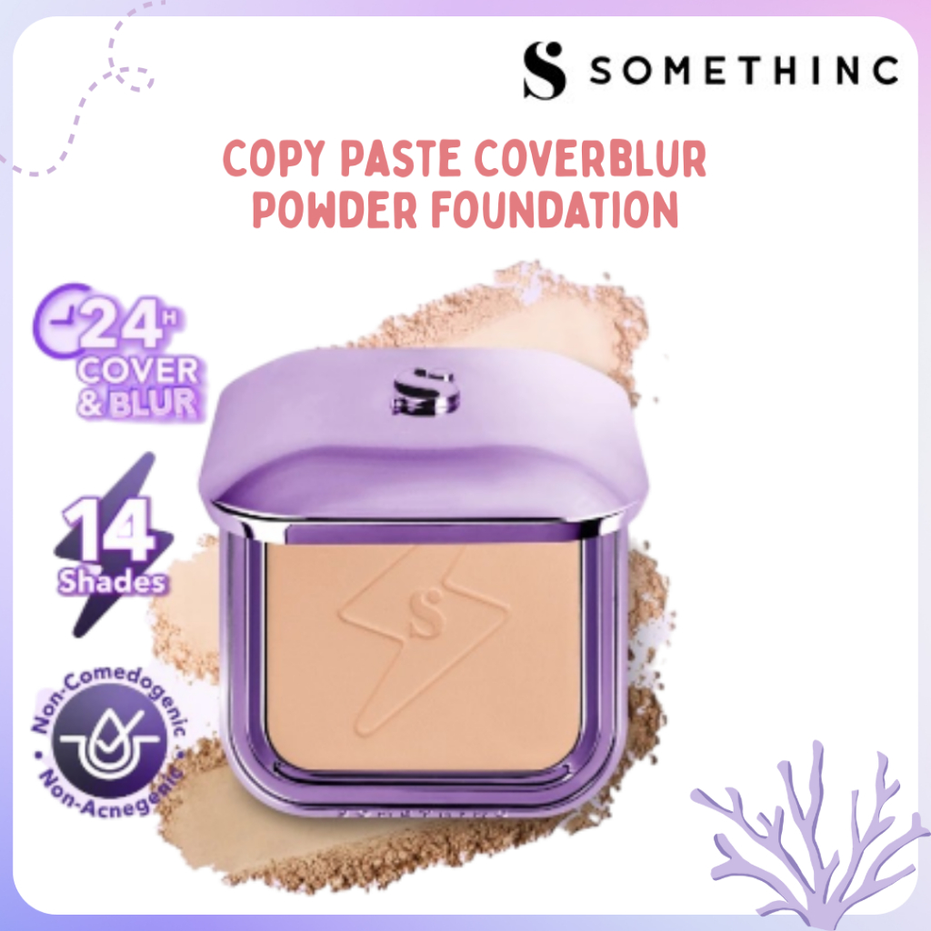 Somethinc Copy Paste Coverblur Powder Foundation 12g/Bedak Padat