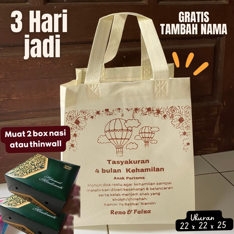

Goodie bag Kehamilan wedding kematian umroh dan haji besek tempat makan box nasi murah elegan mewah