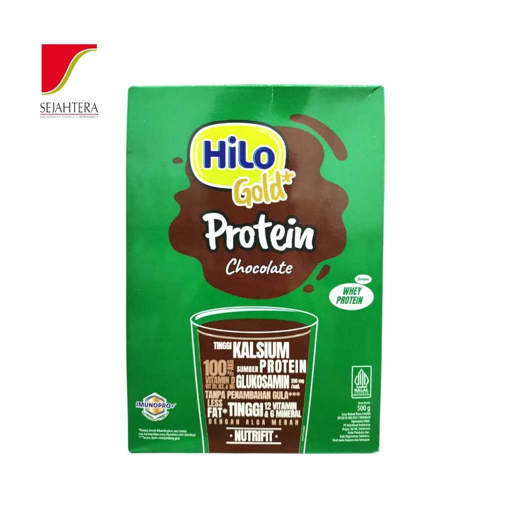 

Hilo Gold Berbagai Rasa (Plain, Coklat, Vanila) / Susu Lansia 500g Box