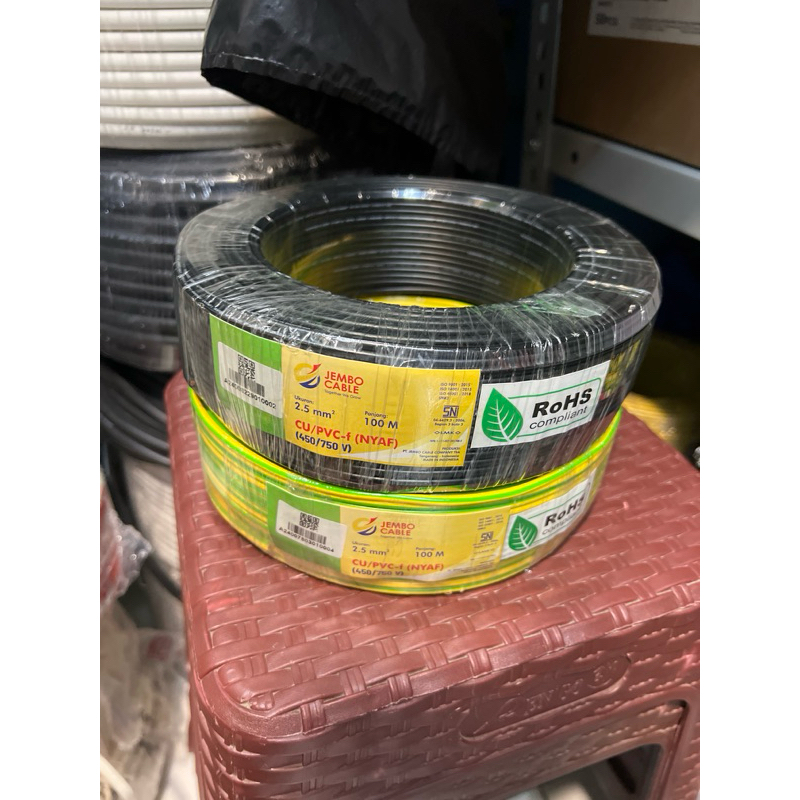 Kabel jembo NYAF 2.5mm Serabut 100m / NYAF 2,5mm Jembo / AF 2,5mm Jembo AF 2.5mm Serabut / nyaf 2.5 
