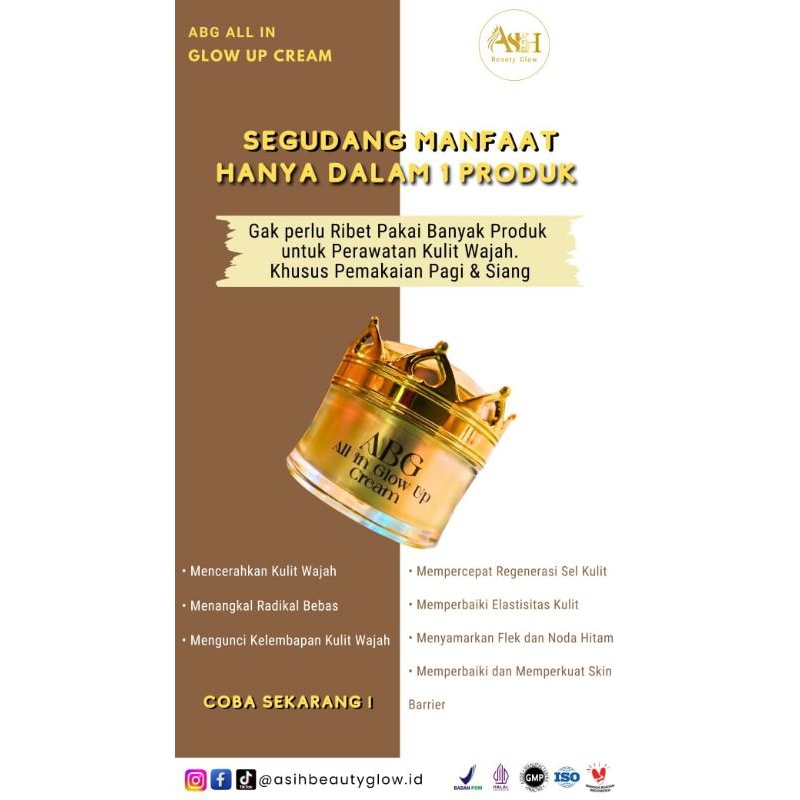 ABG All ini glow up cream/scincare ABG/ABGscincare