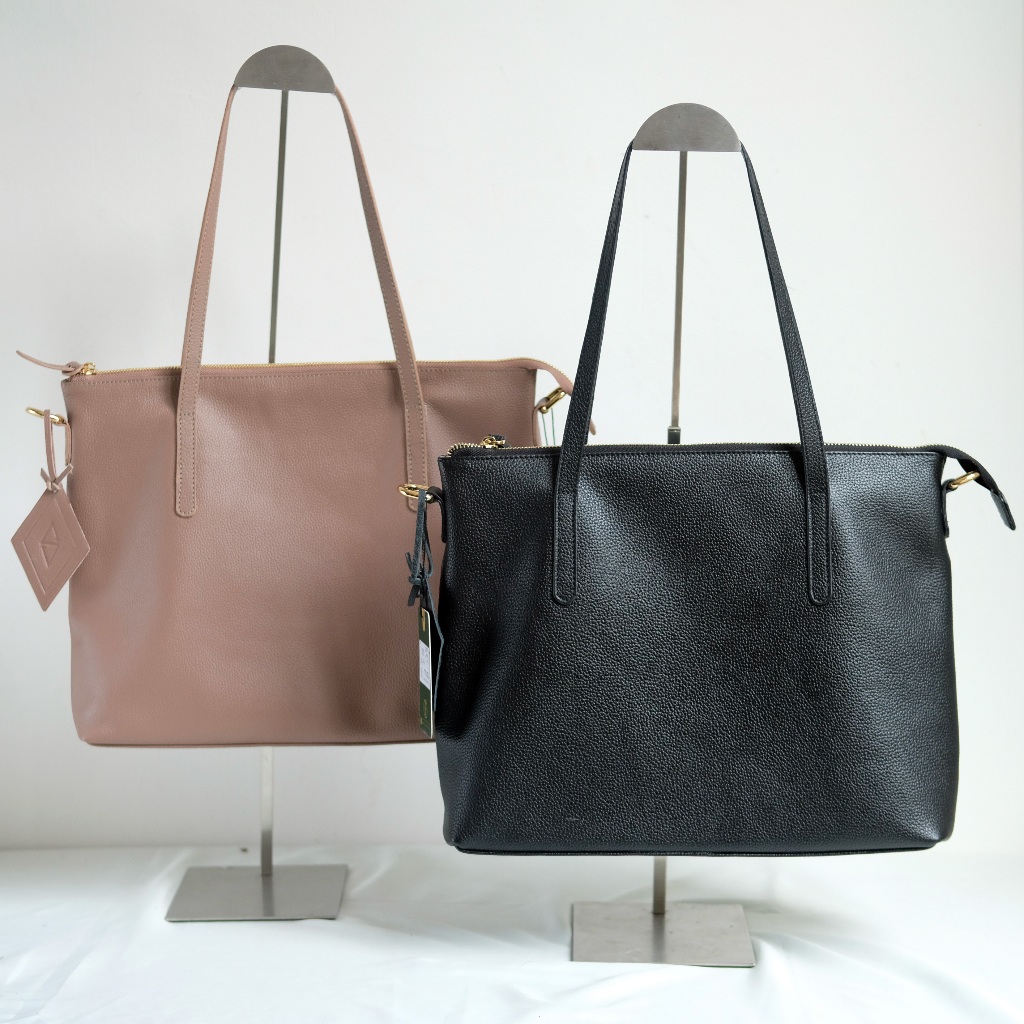 Tote Bag Kulit Asli Wanita Tas Laptop 13 inch JISOE Sendy Leather