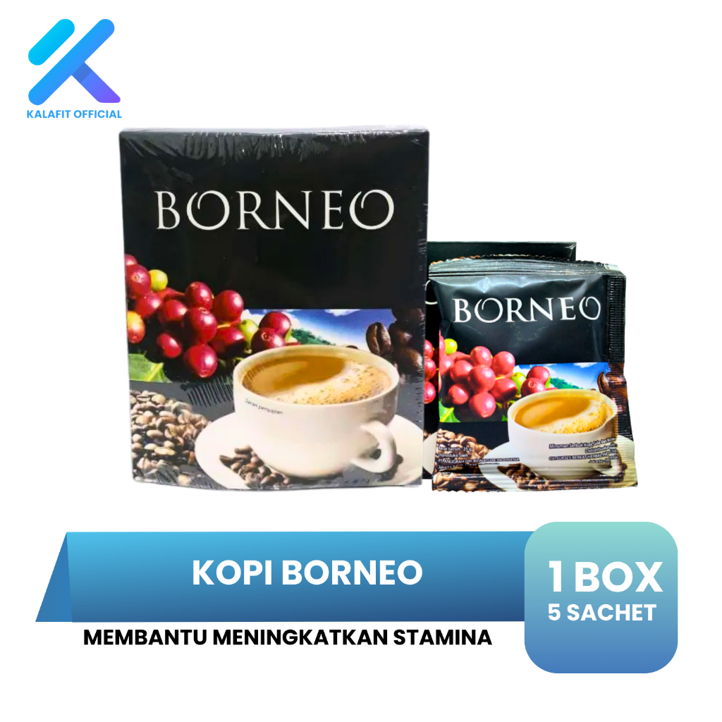 

Kopi Borneo Penambah Stamina Pria Herbal Alami Isi 5 sachet
