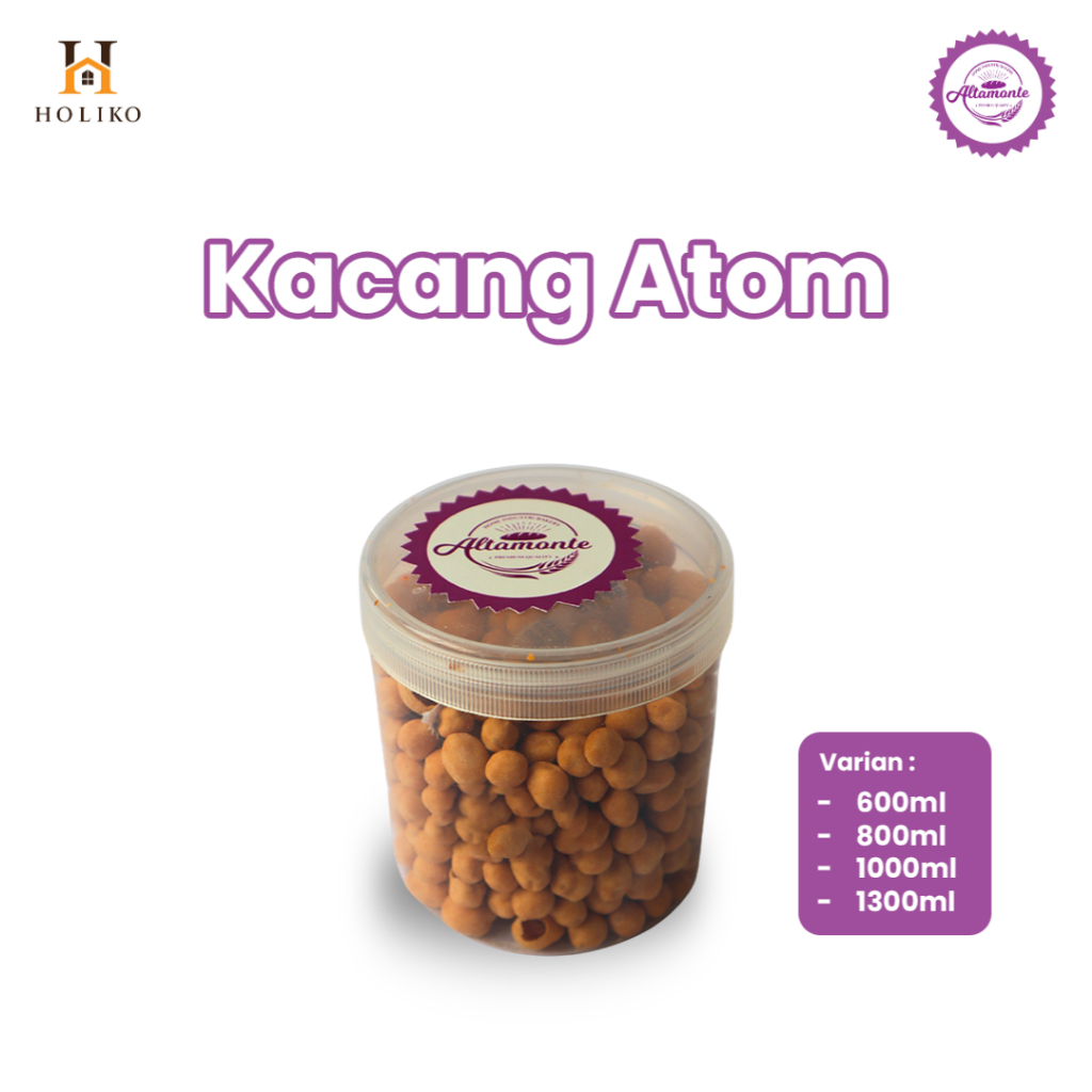 

HOLIKO - Kacang Atom Uk 600ML, 800ML, 1000ML,1300ML Altamonte