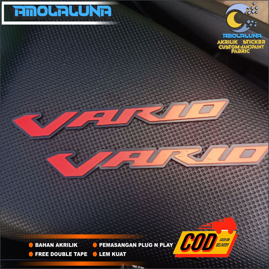 Emblem Vario Stiker Timbul 3D Motor VARIO Emblem Click Vario Emblem Timbul Motor Stiker Vario 125 15