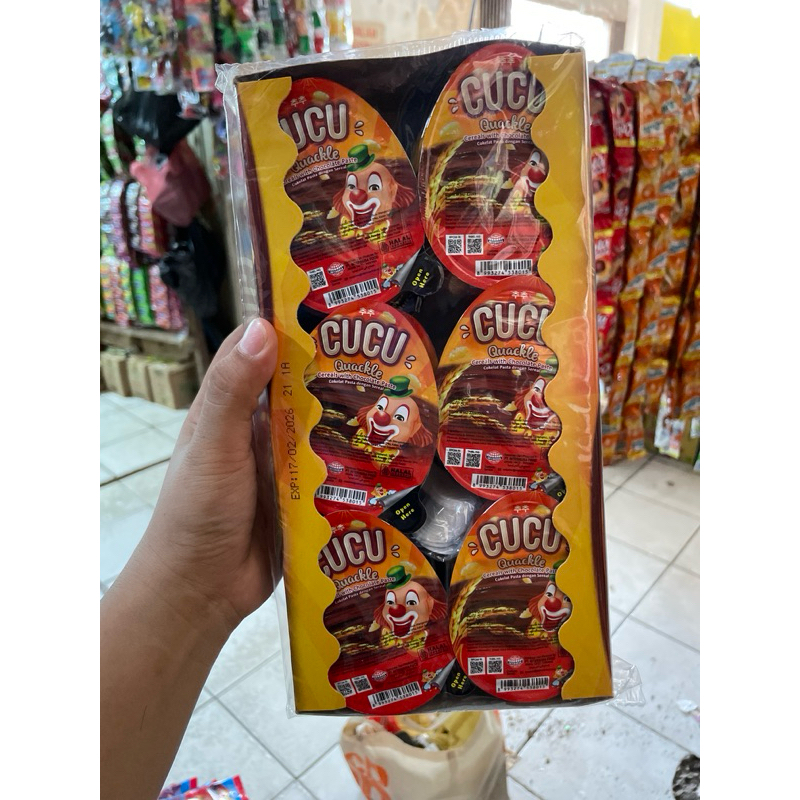 

Cucu Quackle crispy Cereal with Chocolate paste 1 box isi 24 pcs 350g