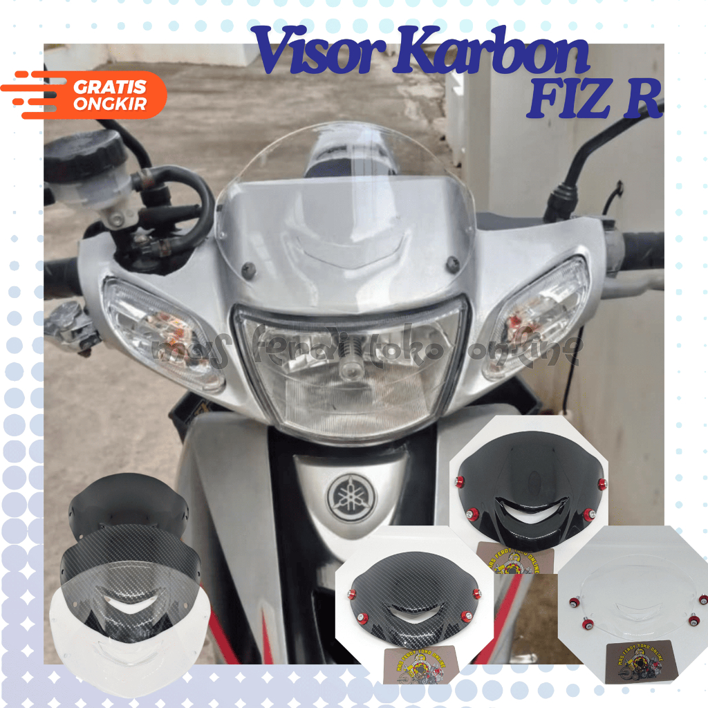 VISOR FIZ R VISOR 125 Z VISOR 125 ZR FIZ R SATRIA HIU JUPITER Z1 DAN MOTOR LAINNYA BAHAN FULL AKRILI