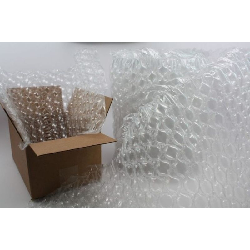 

bubble wrap + kardus (jika ada PC+toploader)