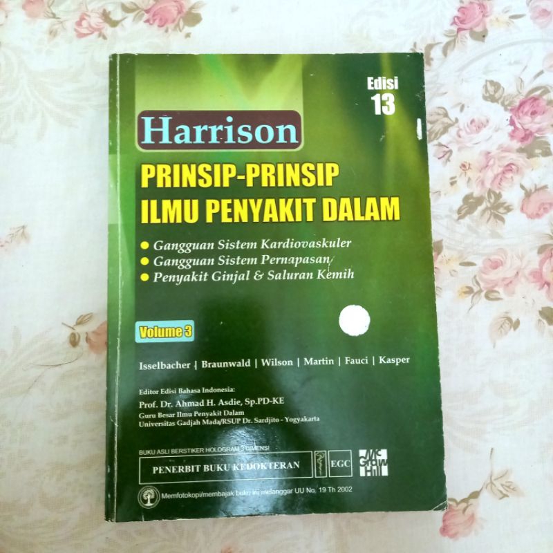 [BUKU BEKAS] HARRISON PRINSIP-PRINSIP ILMU PENYAKIT DALAM VOL. 3 EDISI 13