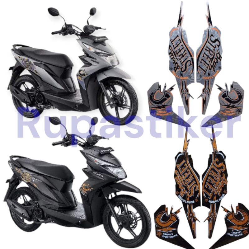 stiker striping skotlet lis body motor honda beat street fi cbs esp tahun 2019