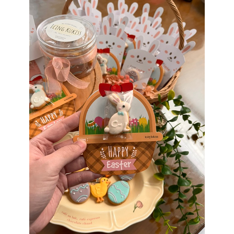 

COOKIES PASKAH [MINIMAL 10 KARTU BISA MIX] easter card lucu cute wortel kelinci telur rabbit carrot egg