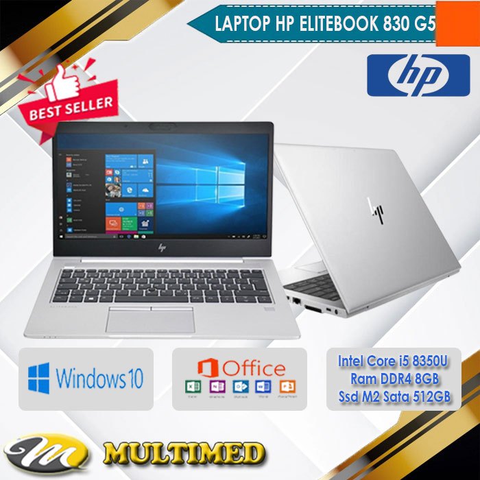 Laptop Hp Elitebook 830 G5 Intel Core i5 8350U Ram 8Gb Ssd M2 Sata 512Gb