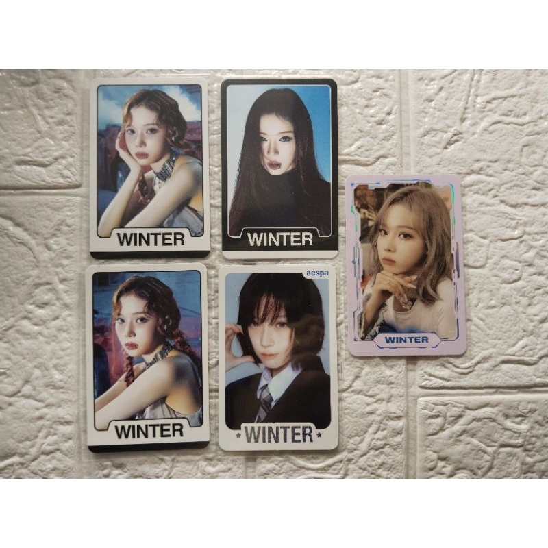 [Ready Stok] Photocard winter aespa PC Official winter drama my world girls