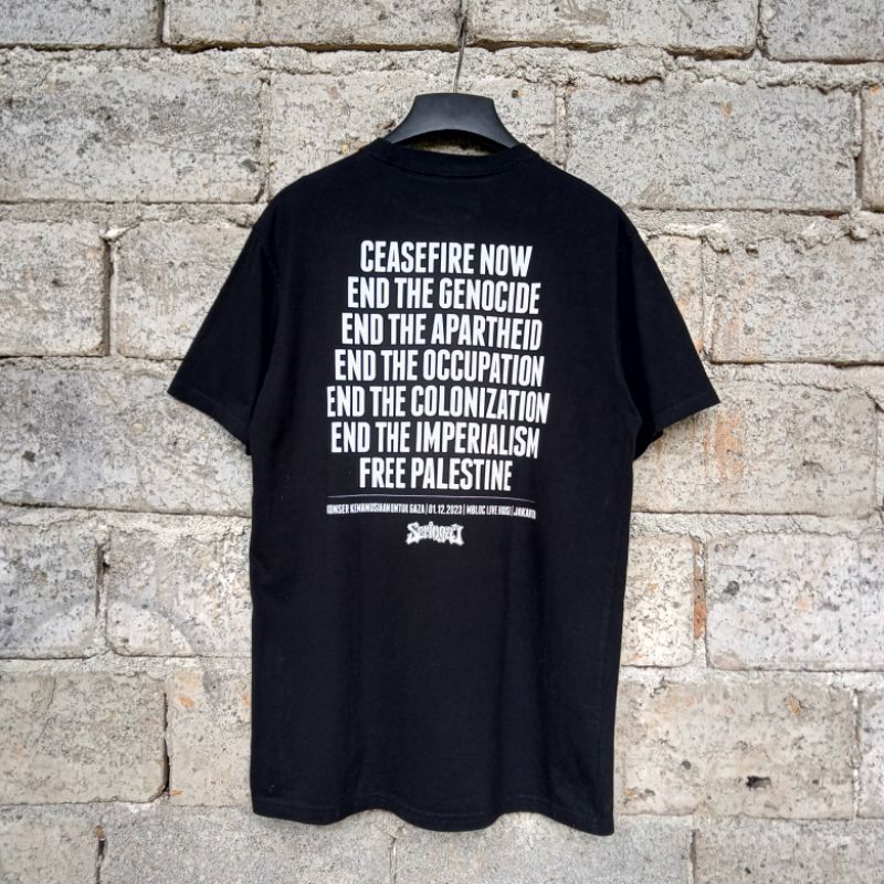T-shirt SERINGAI - KONSER KEMANUSIAAN UNTUK GAZA 2023